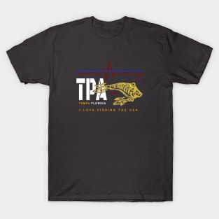 TPA, Tampa FL., i love fishing the USA T-Shirt